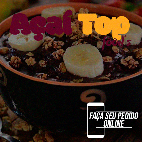 Topzera hambúrguer e açaí