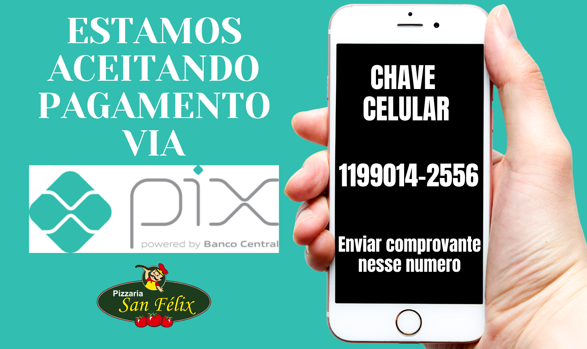 Aceitamos Pix
