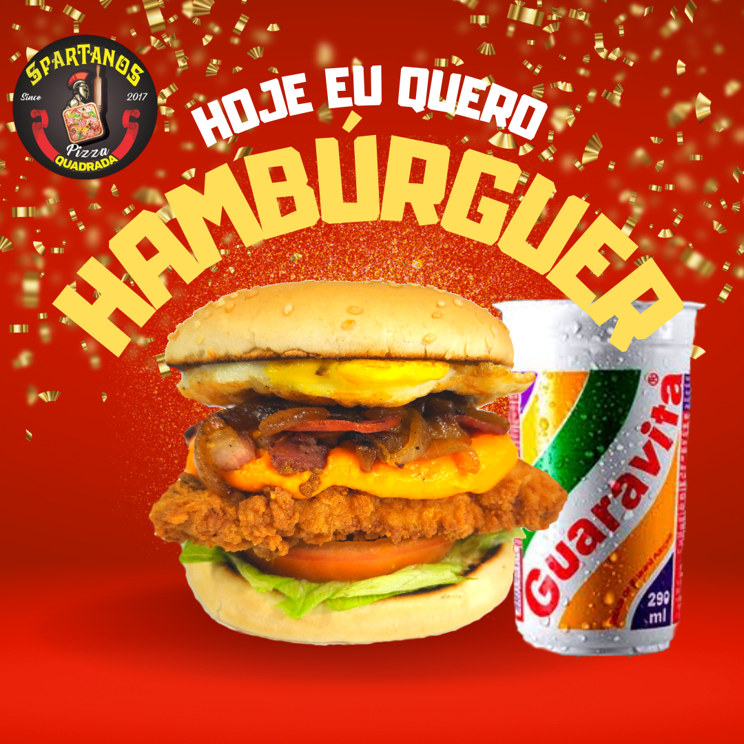 1 SPARTA BURGUER CHICKEN + GUARAVITA ORIGINAL
