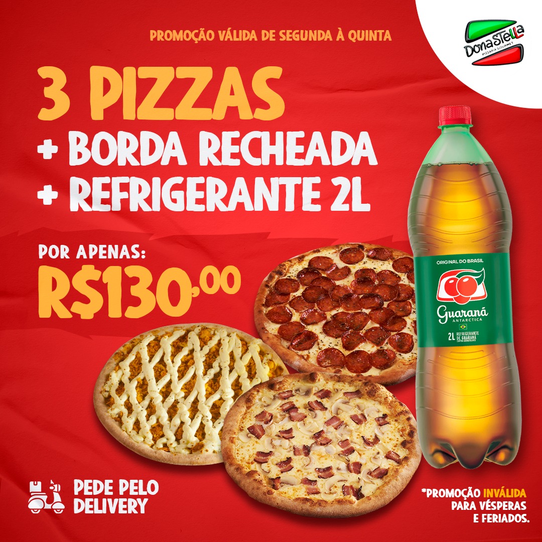 Peça Online Pizzaria Donastella Mogi Delivery 3814