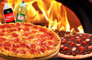 Combo Nº3 - Pizza Grande + Pizza Pequena + Refrigerante 1L