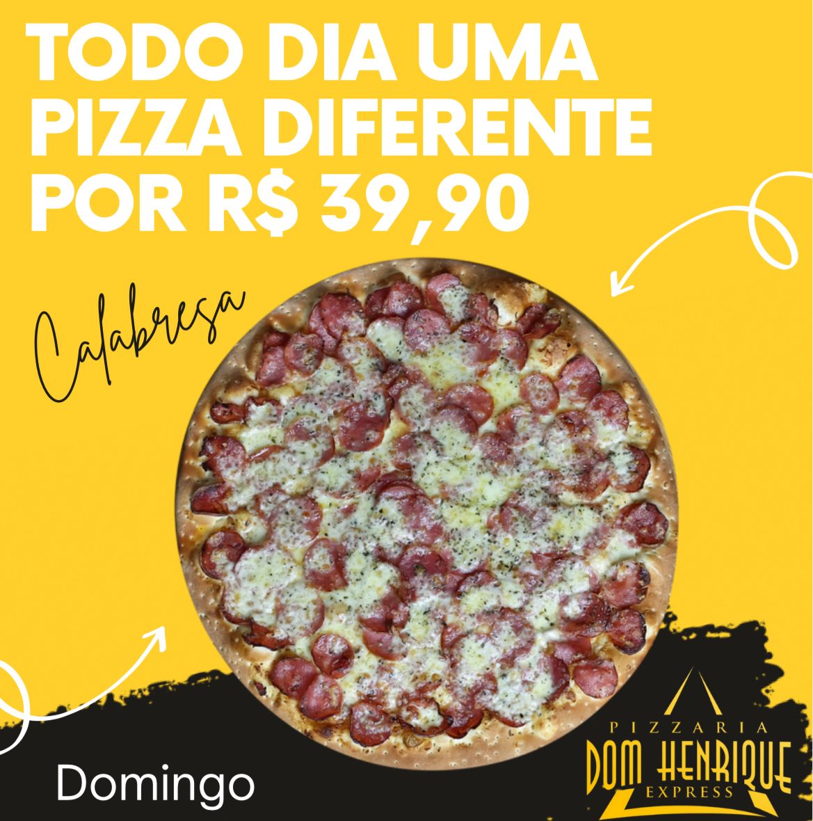 Pizza do dia por R$39,90 - Terça-feira