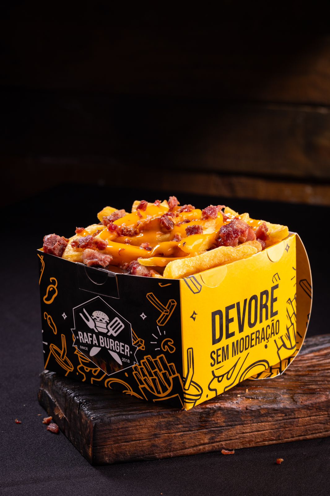 Batata cheddar e Bacon