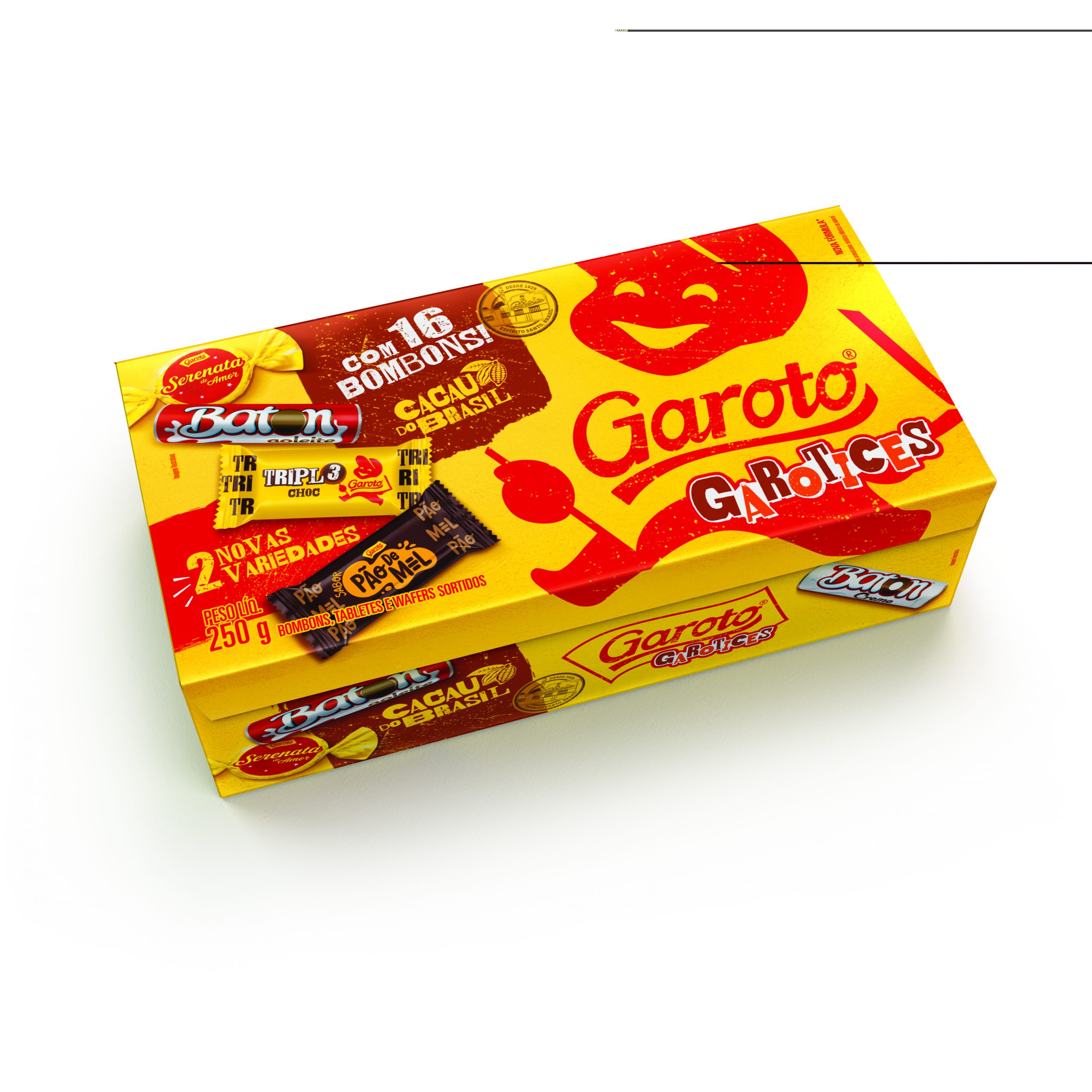 Caixa de Bombom GAROTO Sortidos 250 g.