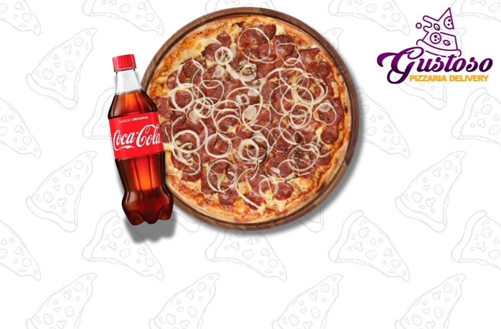 PIZZA GRANDE (35cm) + Coca-Cola 600ml POR R$ 79,90