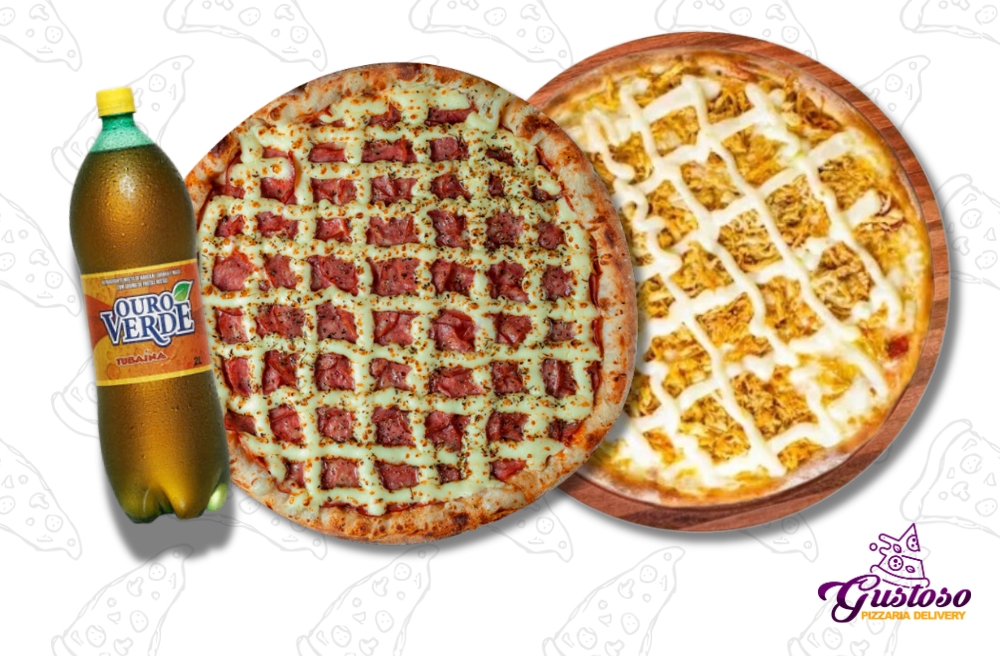 2 DUAS PIZZA GRANDE (35cm) + REFRI 2L por Apenas R$ 139,90