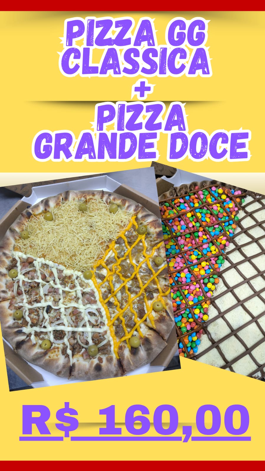 Combo Pizza GG CLASSICA + GRANDE DOCE