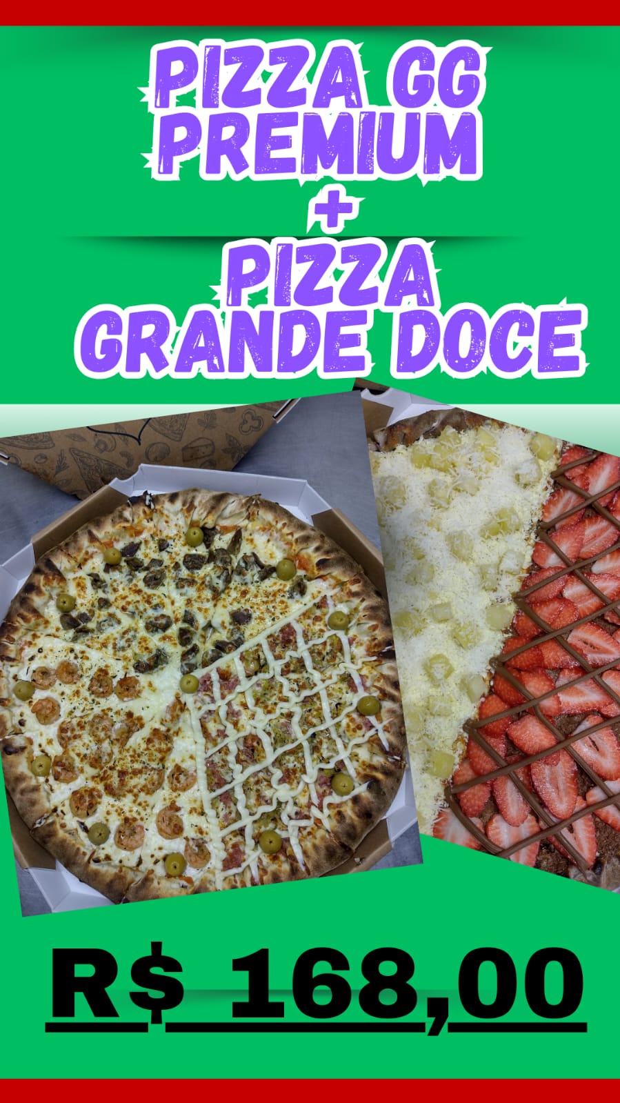 COMBO PIZZA GG PREMIUM + GRANDE DOCE