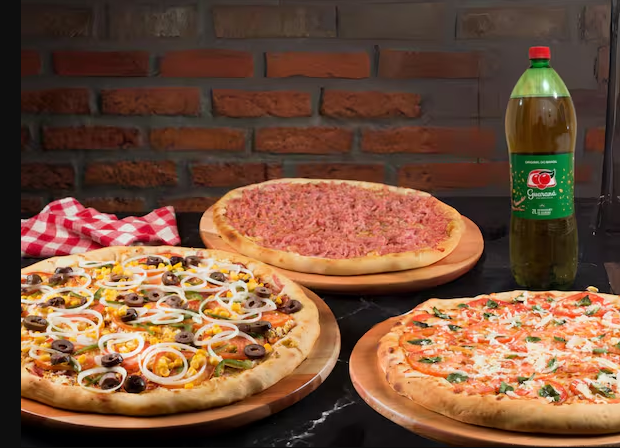 Big Combo | 3 Pizzas Grandes 35cm 8 Fatias + Guaraná Antartica 2,0L