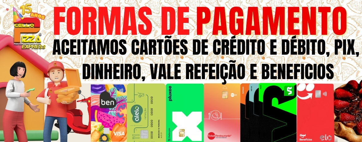 FORMAS DE PAGAMENTO
