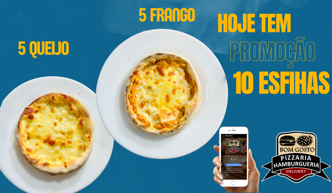 COMBO 10 ESFIHAS ( 5 FRANGO 5 QUEIJO) R$44,99