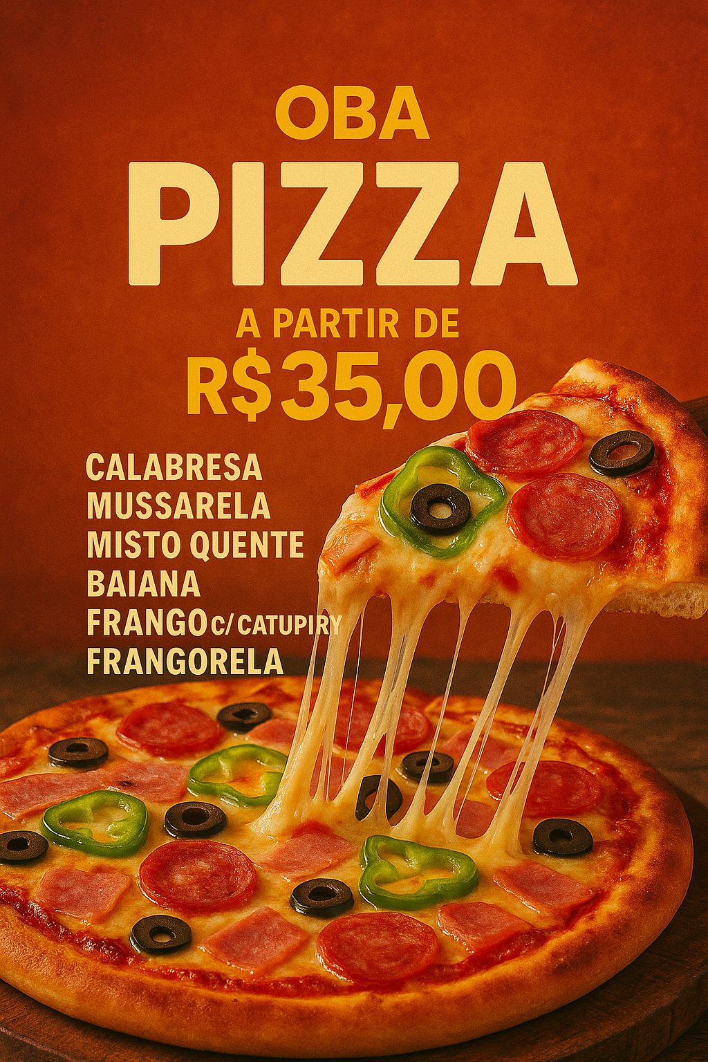 Monte sua pizza