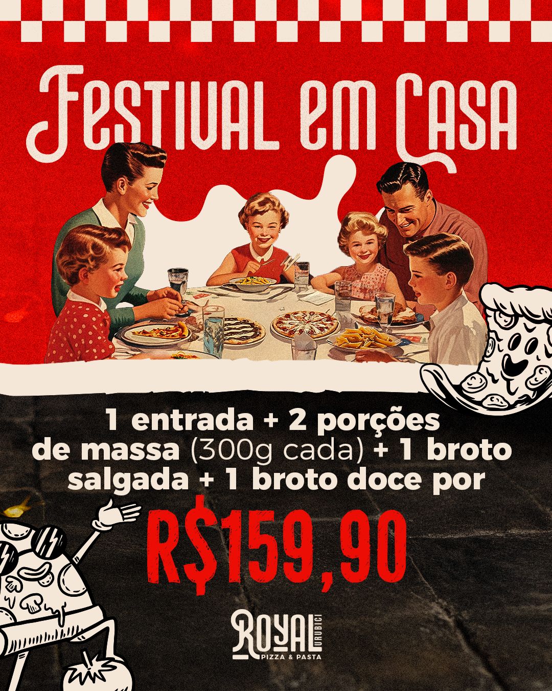 FESTIVAL EM CASA R$159,90 (02 pessoas)