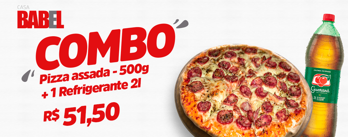 Combo 1 Pizza + 1 Refri.