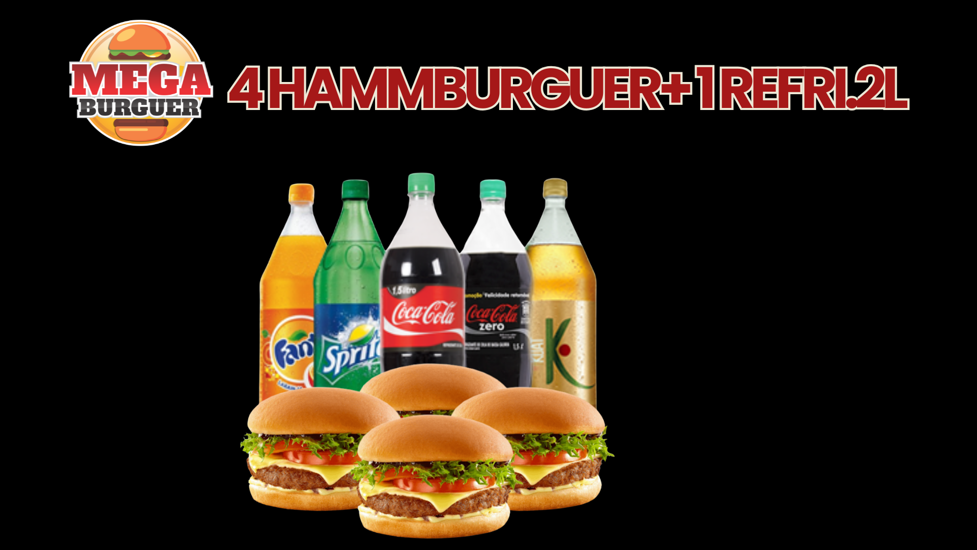 COMBO/HAMBURGUER+REFRI 2L