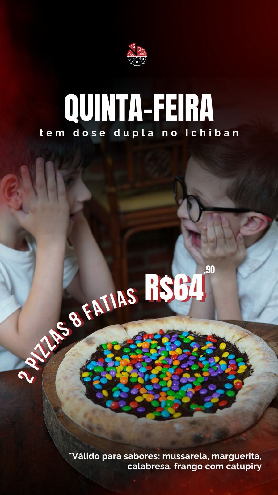 pizza em dobro
