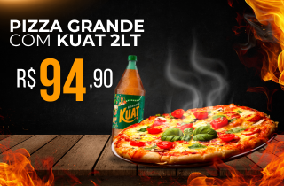 Pizza Grande + Guaraná 2L R$94,90