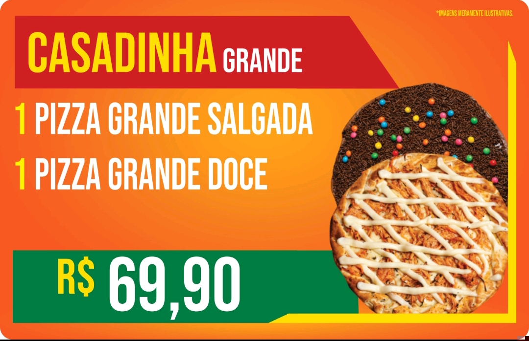 Casadinha Grande ( 8 Fatias  +  8 Fatias) 