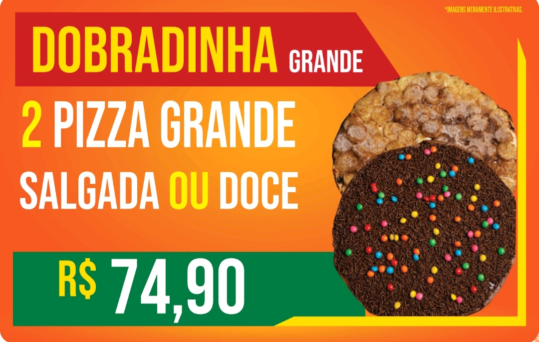 Dobradinha Grande ( 8 Fatias + 8 Fatias )