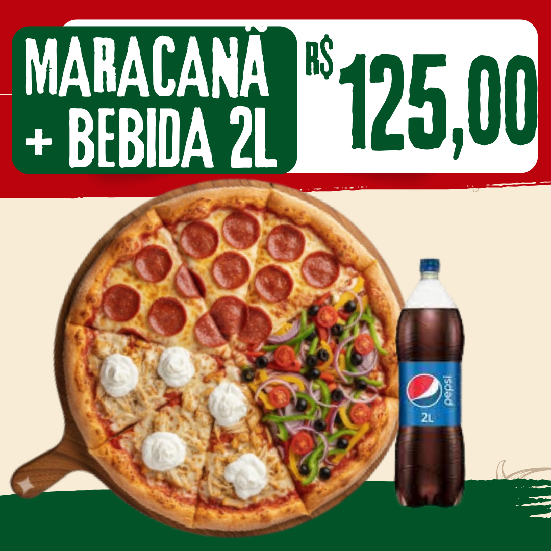 MARACANÃ + BEBIDA 2L