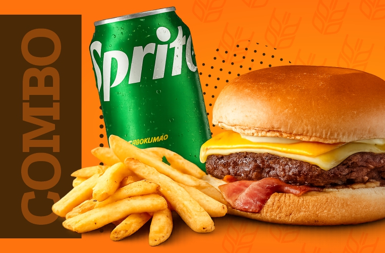 burguer + fritas + refri - R$ 39,00