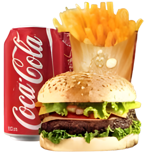 1 Hamburguer + 1 refr lata 350ml + 1 batata P