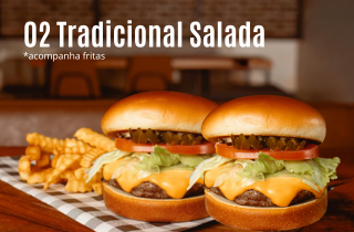 Combo 02 Tradicional Salada+Fritas