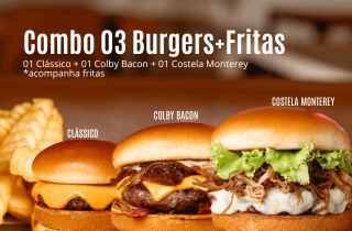 Combo 03 Burgers+Fritas