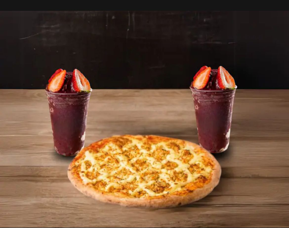 Combo Casal | 2 Açaí 500ml da Casa + Pizza Broto 25cm