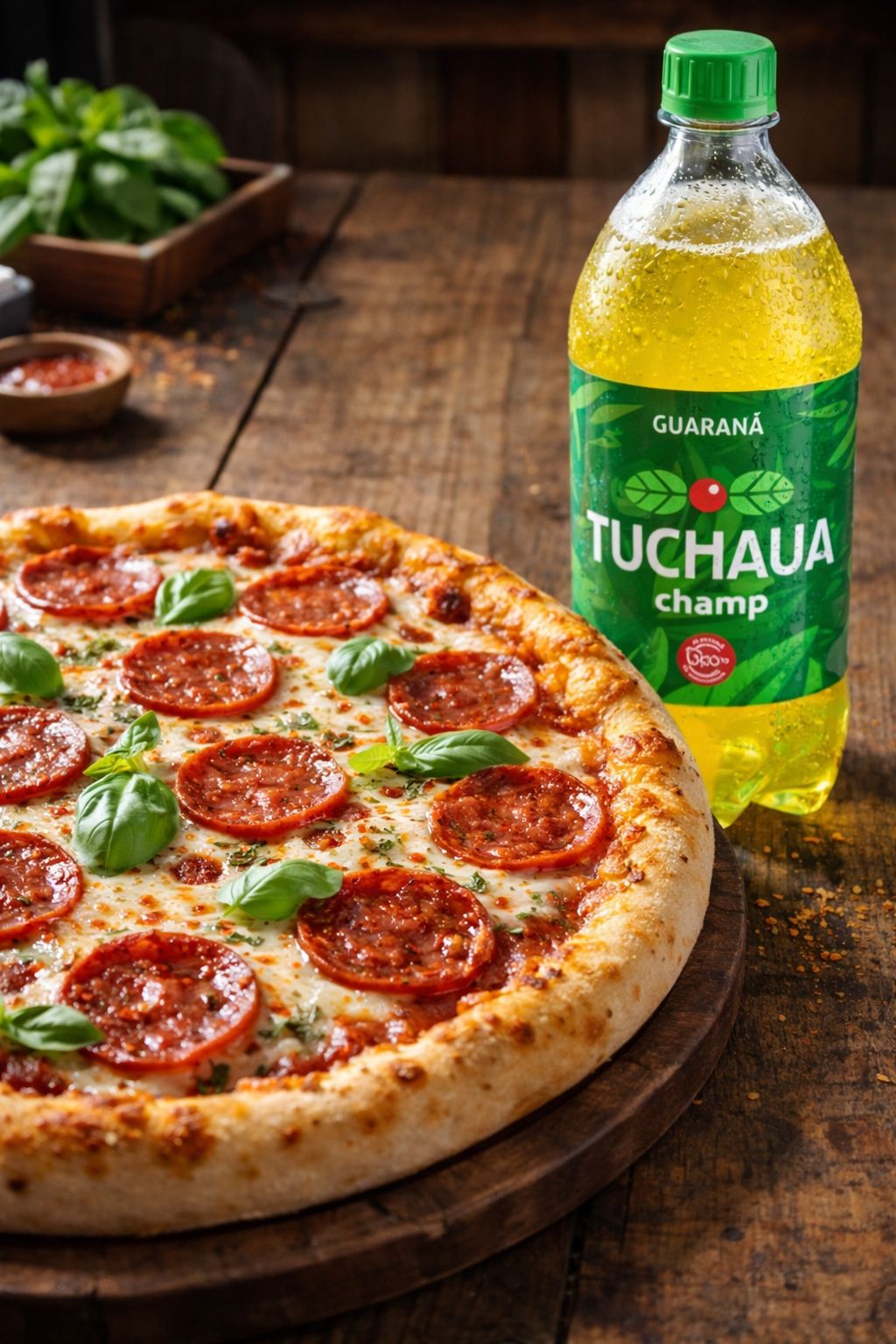 Combo 01 - Uma pizza média tradicional + Pet 1l = R$ 49,99
