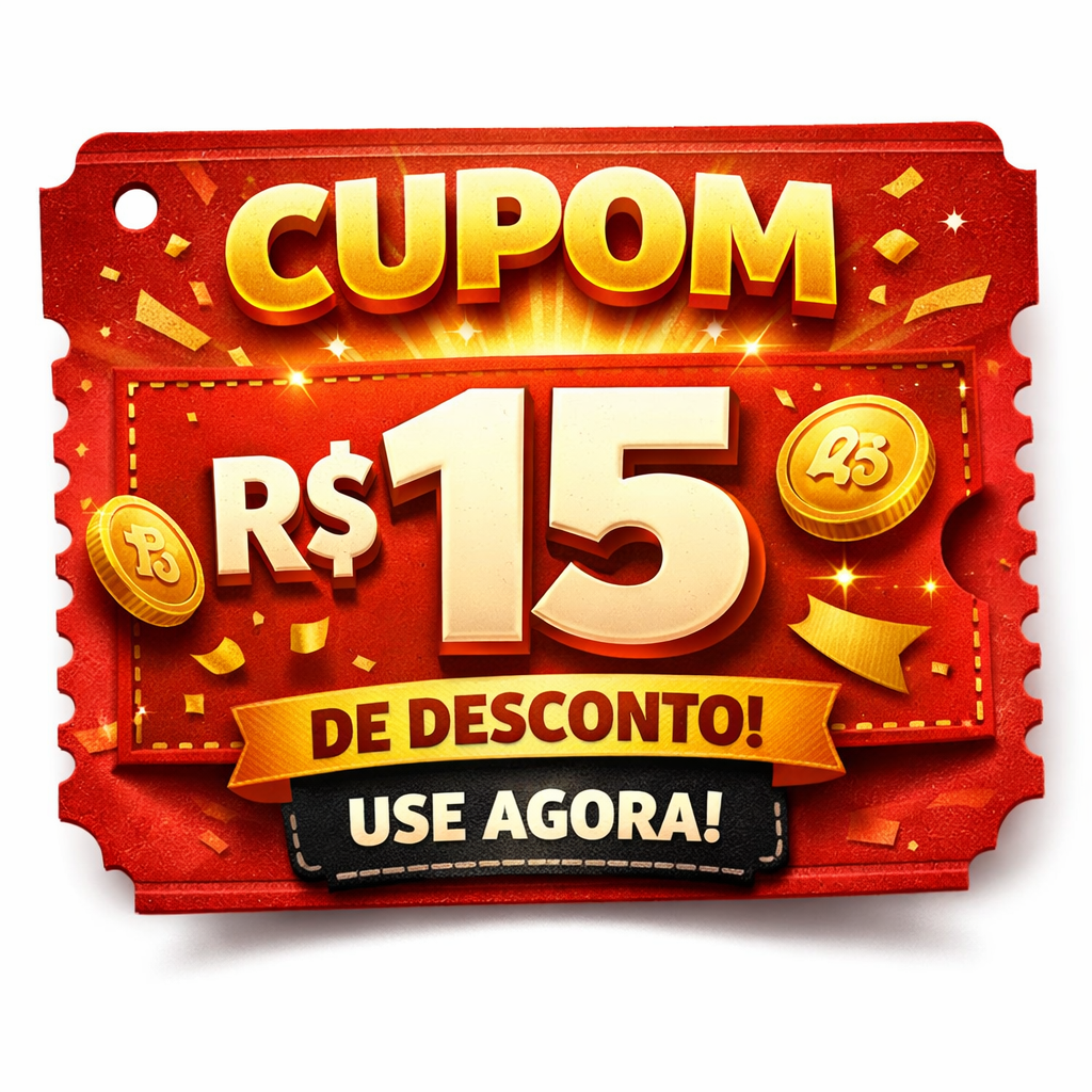 Cupom de 15 Reais