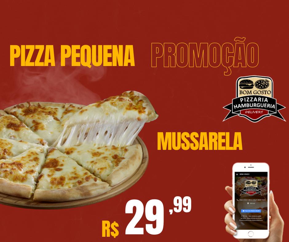 1 PROMOCAO PIZZA PEQUENA DE QUEIJO R$29,99 (Somente DINHEIRO ou PIX)