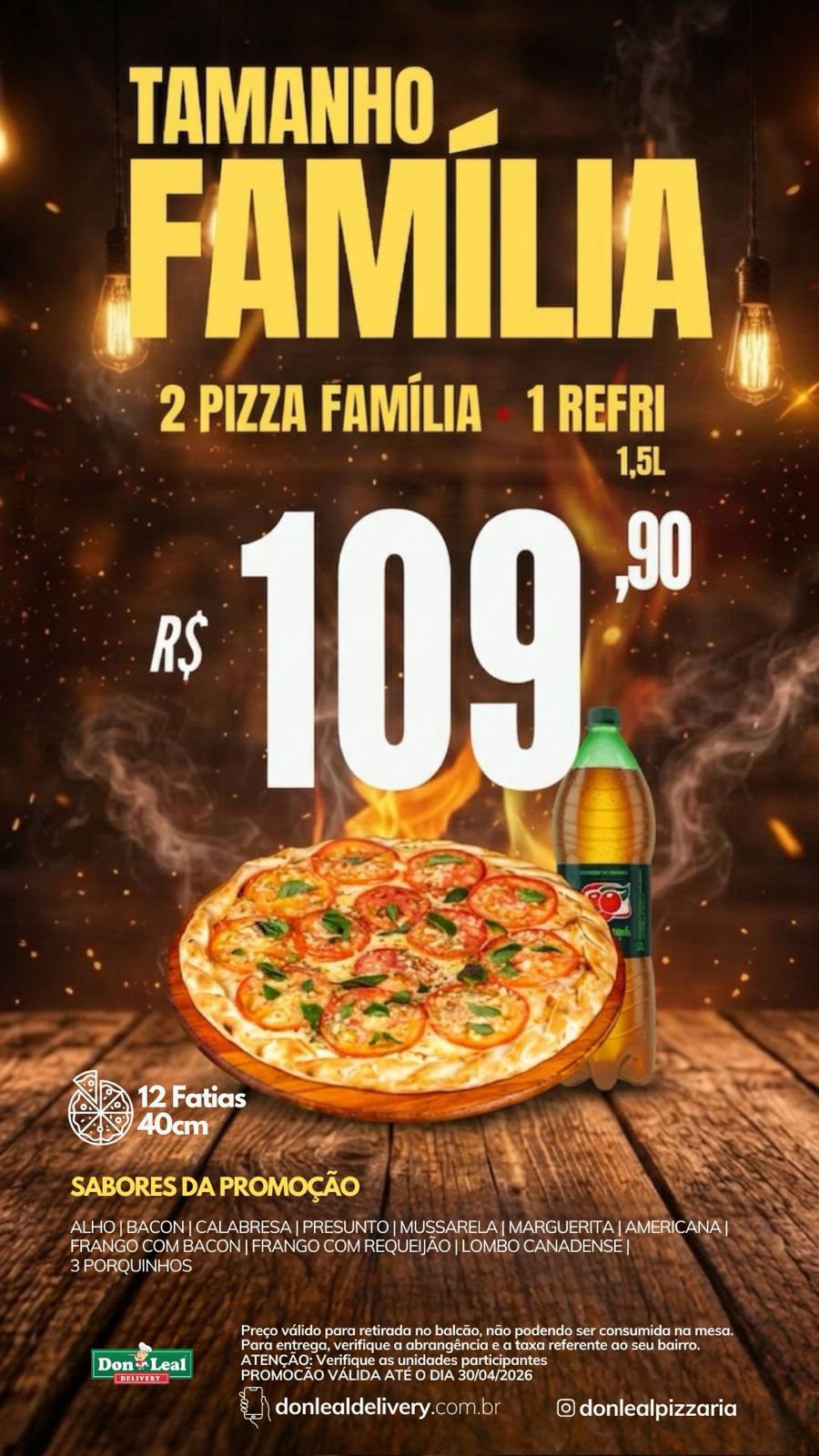 TAMANHO FAMÍLIA 109,90