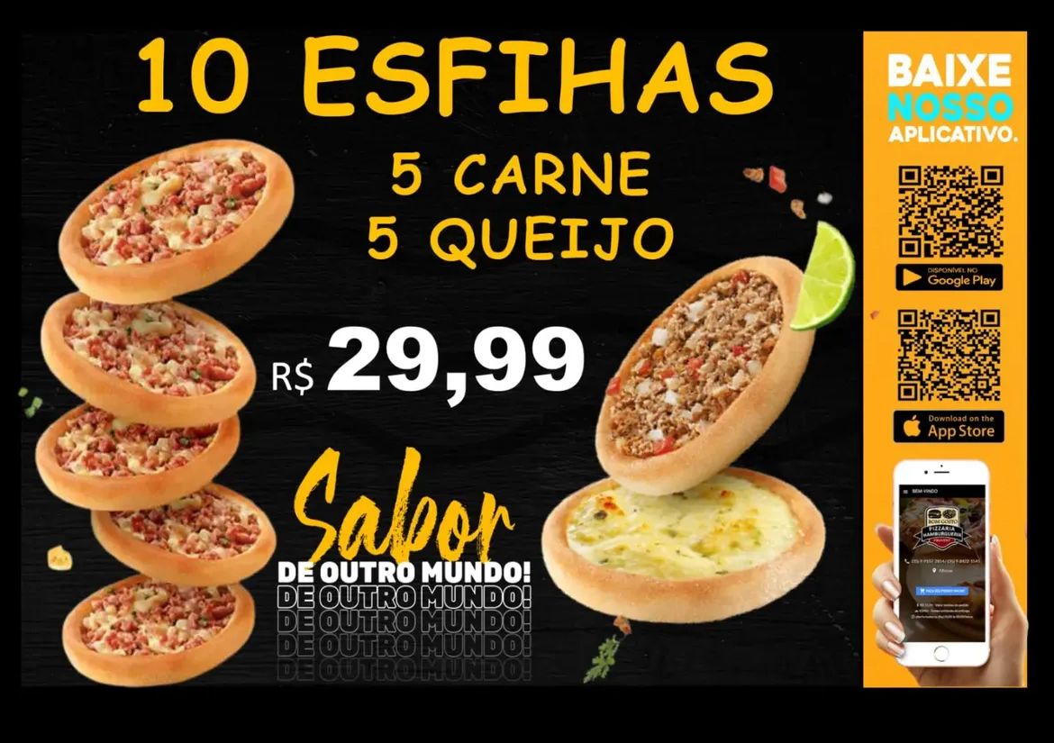 PROMOÇÃO MALUCA ESFIHAS R$29,99  (pix ou dinheiro)