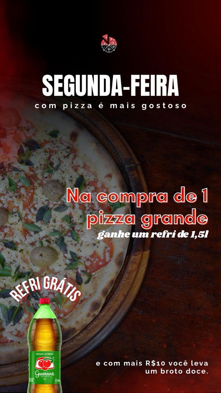 Compre uma Pizza Grande e Ganhe um Refrigerante 2l Grátis.