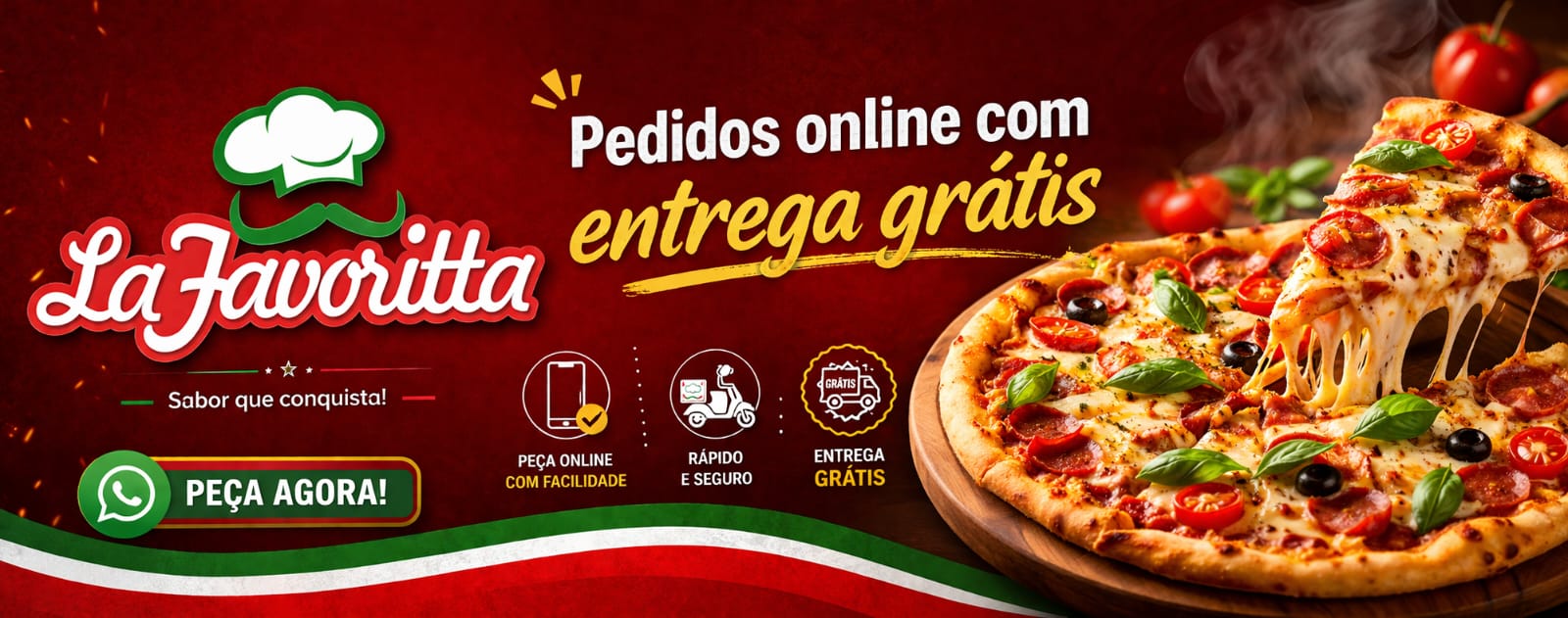 Monte sua pizza