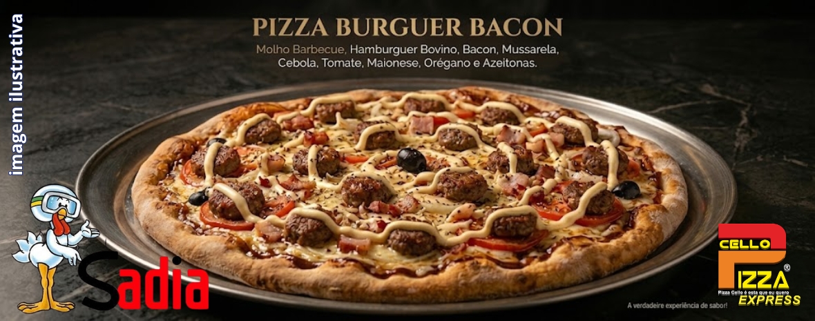 PIZZA BURGUER BACON