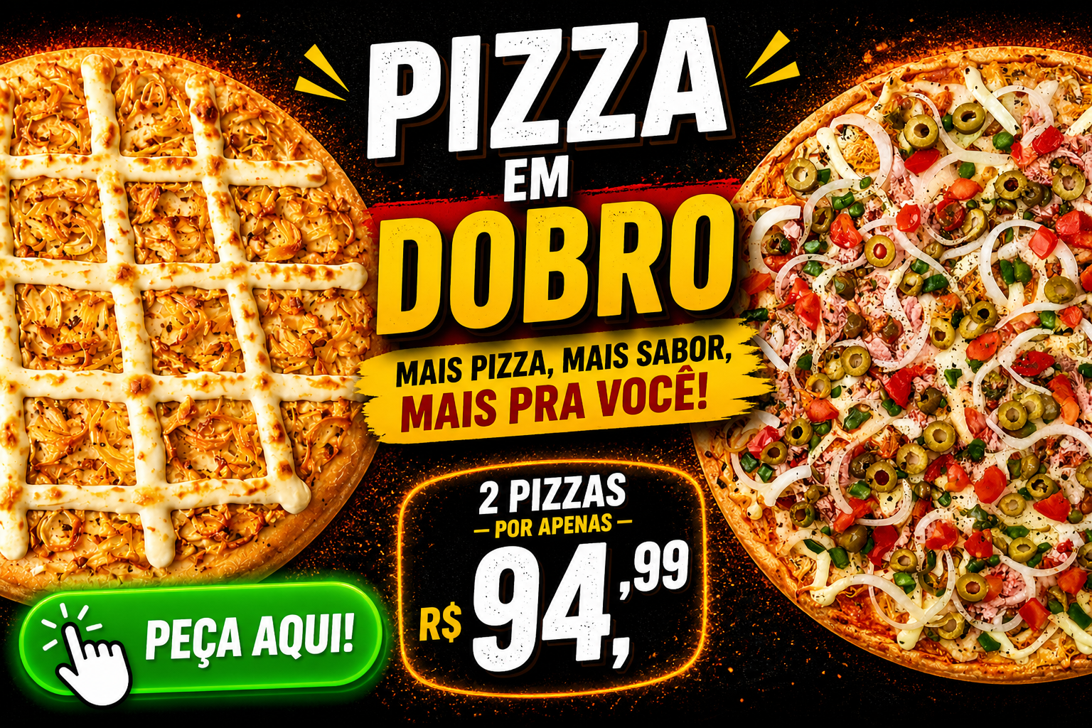 Clássico do Ponto: Pizza em Dobro