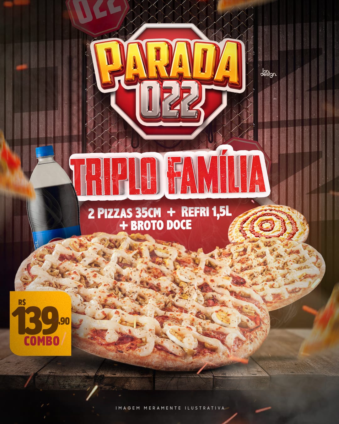 Combo Triplo Família R$139,90