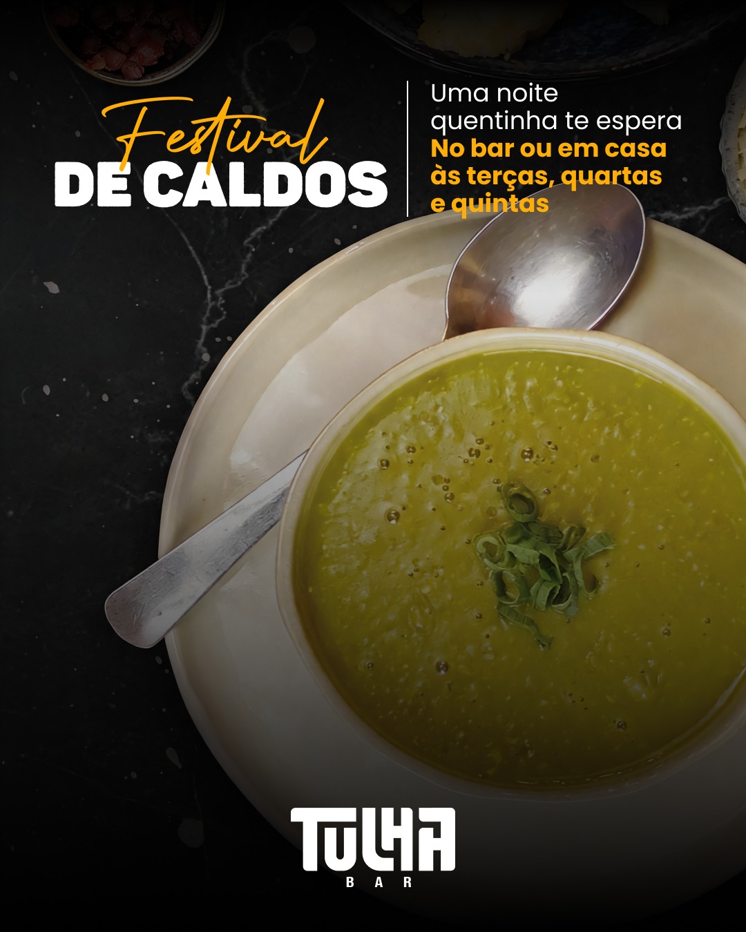 Festival de Caldos em Casa