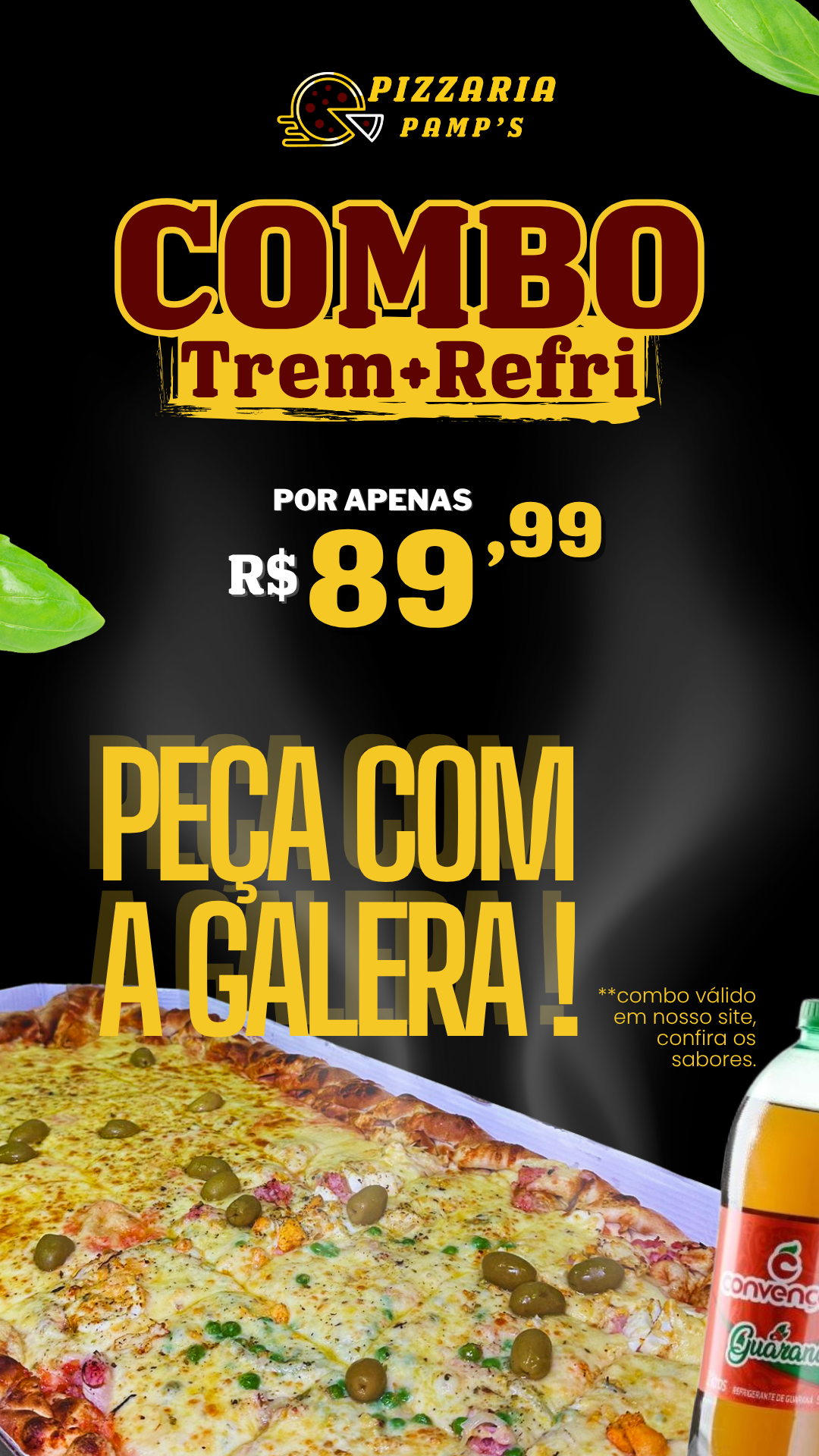 Trem + Convenção 2L R$89,99