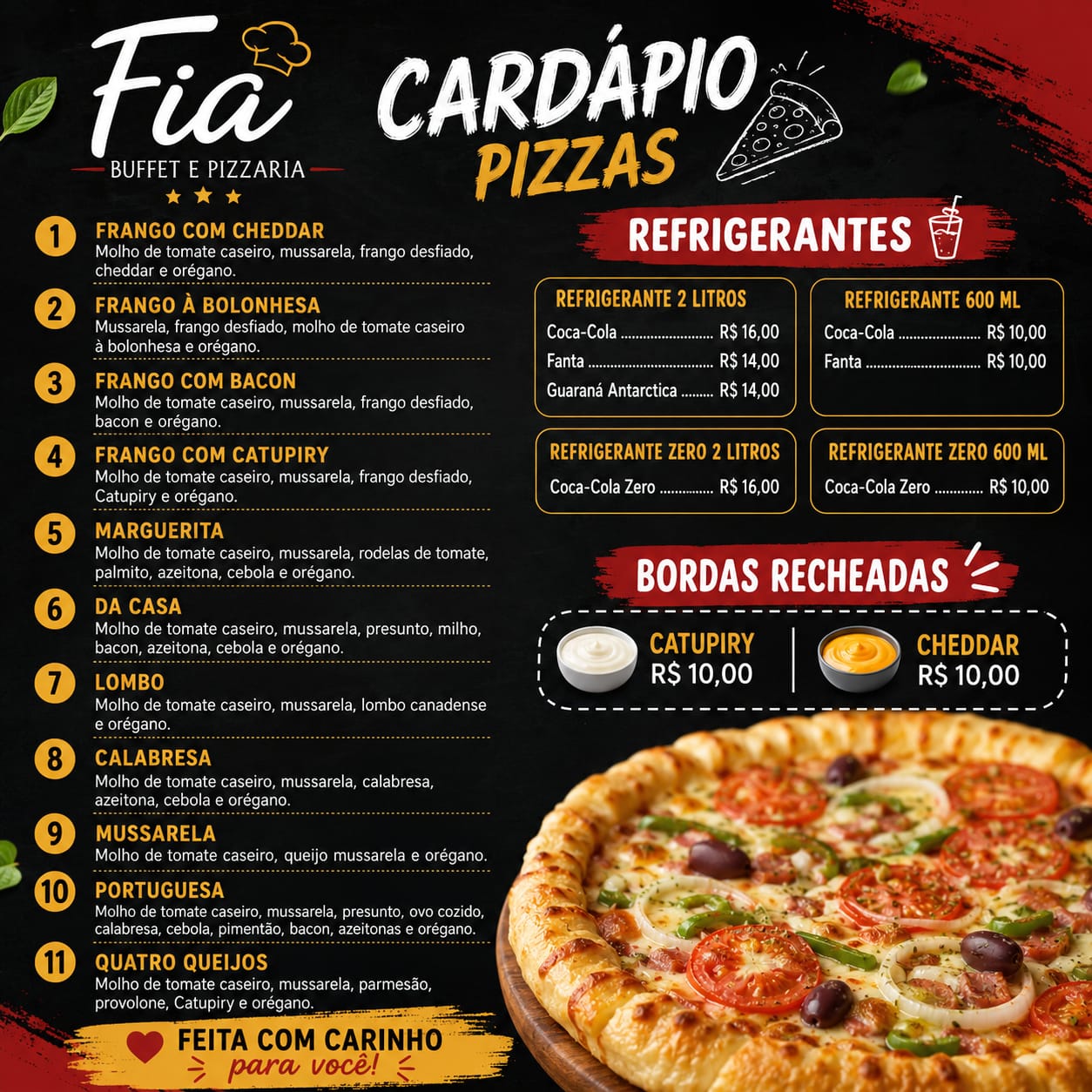 Cardápio 1 Cardápio 1
