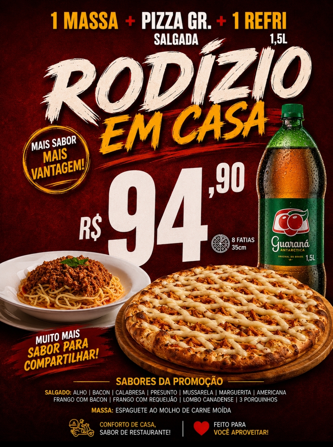 Rodízio em casa 
