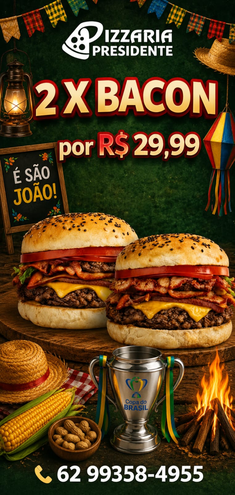 OFERTA DO MÊS  ( X -BACON EM DOBRO )