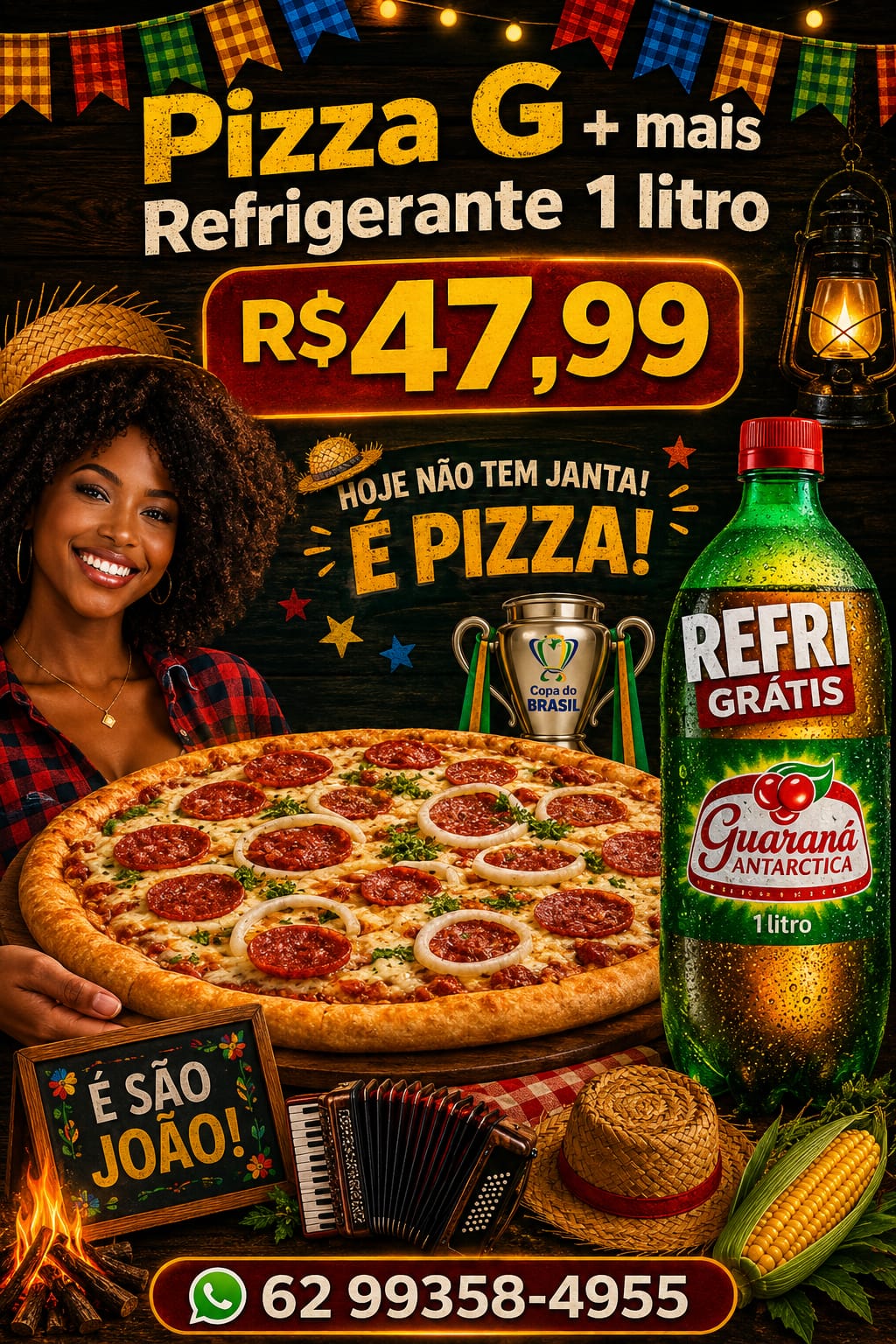 OFERTA DO MÊS ( PIZZA + REFRI )