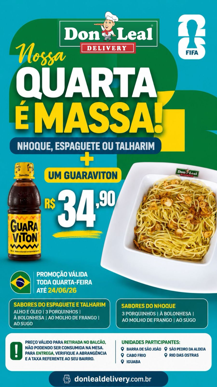 QUARTA É MASSA 34,90