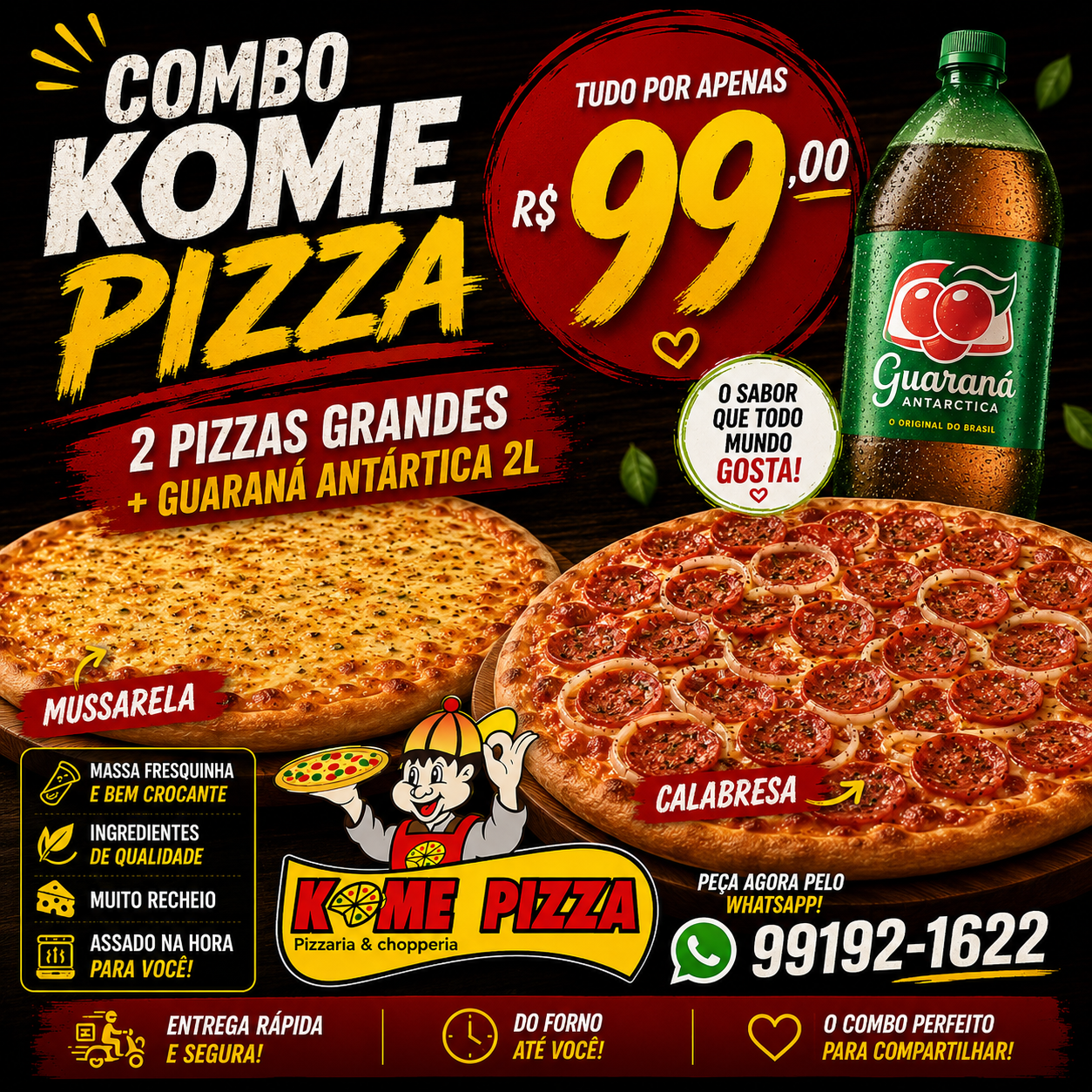 Combo Kome pizza