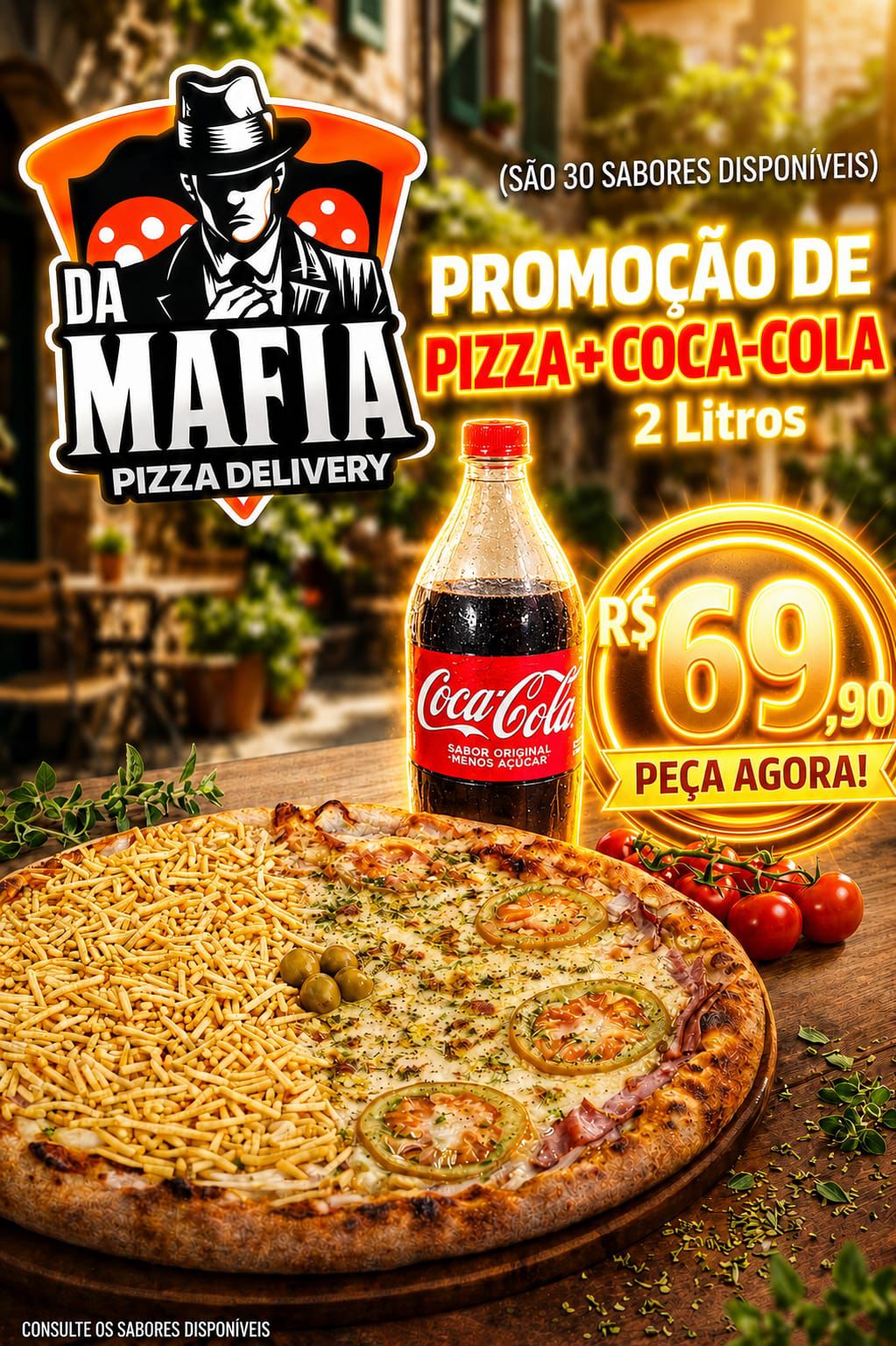 COMBO PIZZA+COCA-COLA 2LTS