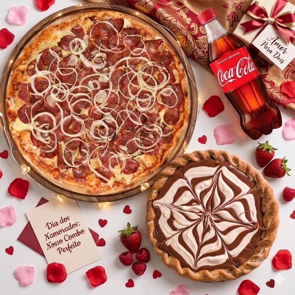 COMBO DO CASAL - PIZZA GRANDE + BROTINHO DOCE R$ 84,90