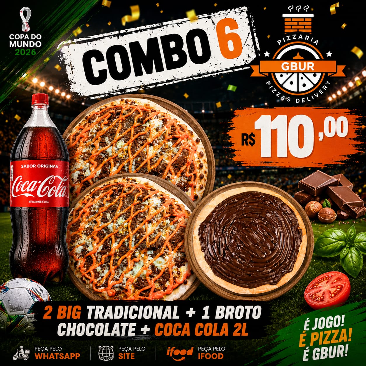COMBO 06 -R$110,00 DUAS BIG